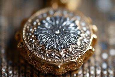 Close up of artisanal metal work